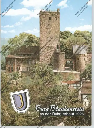 4320 HATTINGEN - BLANKENSTEIN, Burg, Stadtwappen