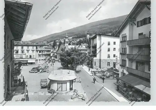 I 39046 SANKT ULRICH, Ortszentrum, Hotels, ESSO-Station, Oldtimer