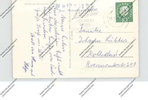 5107 SIMMERATH - WOFFELSBACH, Rursee bei Woffelsbach, Landpoststempel 1961
