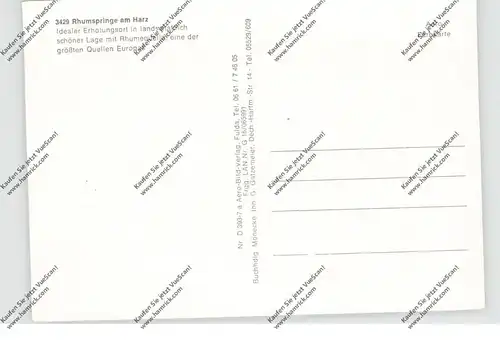 3429 GIEBOLDEHAUSEN - RHUMSPRINGE, Luftaufnahme