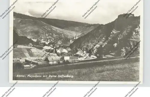 5486 ALTENAHR - MAYSCHOSS, Bahnhof und Ruine Saffenburg, 1935
