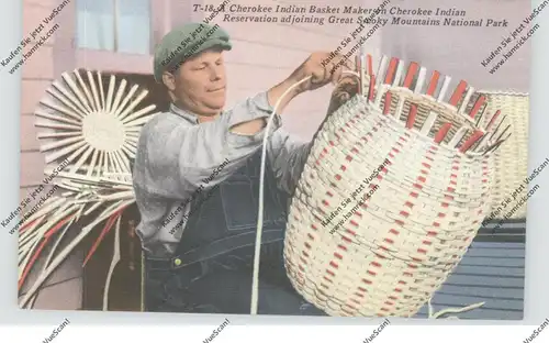 INDIANER - Cherokee Indian Basket Maker, North Caroilina