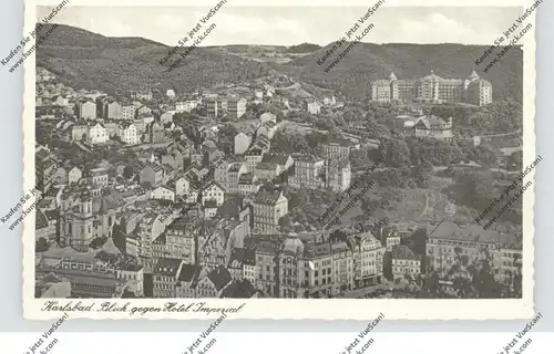 BÖHMEN & MÄHREN - KARLSBAD / KARLOVA VARY, Blick auf Hotel Imperial