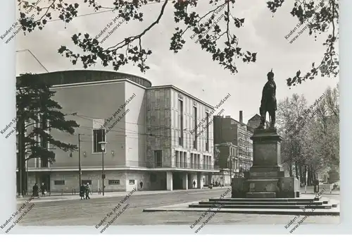 4000 DÜSSELDORF, Opernhaus, Bismarckdenkmal, Zerstörungen 2.Weltkrieg, 1959