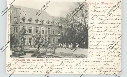 4760 WERL, Pensionat der Ursulinen, 1901, kl. Eckknick