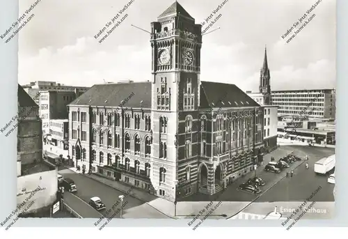 4300 ESSEN, Rathaus und Umgebung, 50er Jahre, Oldtimer