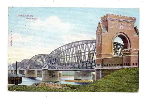 WESTPREUSSEN - DIRSCHAU / TCZEW, Neue Brücke, 1911