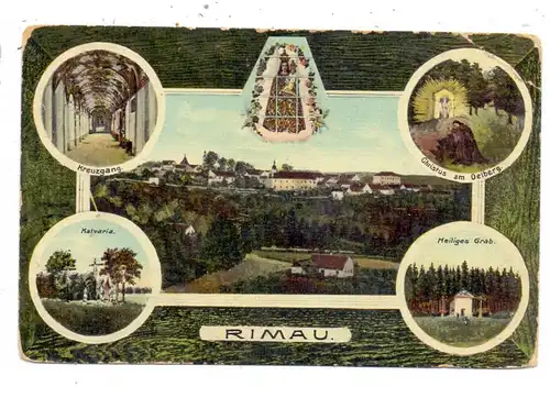 BÖHMEN & MÄHREN - RIMAU / RIMOV, Panorama & Kreuzwegstationen, Eckmangel