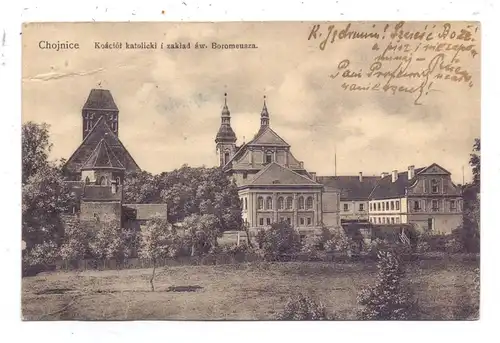 POMMERN - KONITZ / CHOJNICE, Ortsansicht mit Kirche