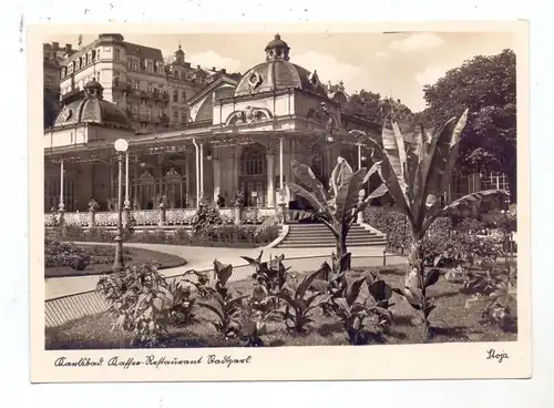 BÖHMEN & MÄHREN, KARLSBAD / KARLOVY VARY, Kaffee-Restaurant Stadtpark