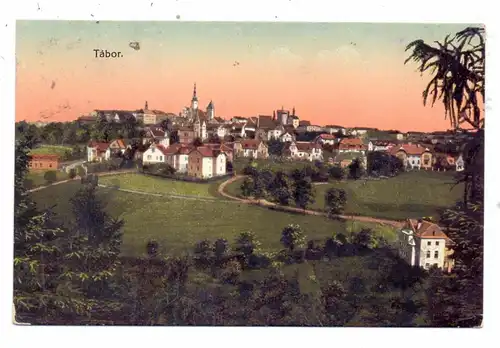 BÖHMEN & MÄHREN - TABOR, Panorama, color, 191...