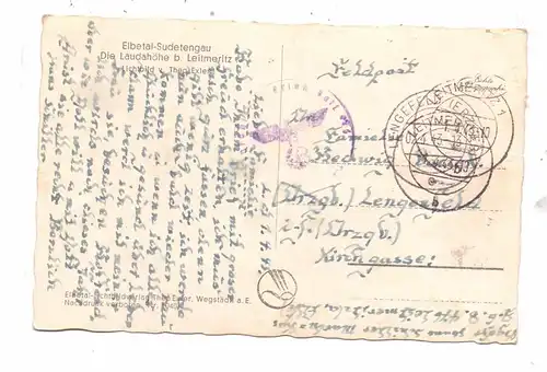 BÖHMEN & MÄHREN - LEITMERITZ / LITOMERICE, Laudahöhe, Feldpost 2.Weltkrieg, 1943