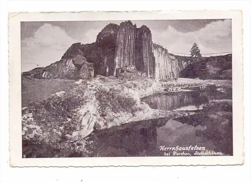 BÖHMEN & MÄHREN - STEINSCHÖNAU - PARCHEN / KAMENICKY SENOV - PRACHEN, Herrnhausfelsen