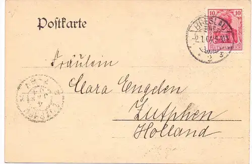 NIEDER - SCHLESIEN - BRESLAU / WROCLAW, Künstler-Karte, Alte Ohle, 1904