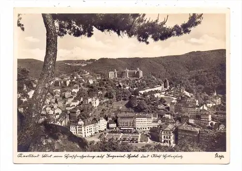 BÖHMEN & MÄHREN  - KARLSBAD / KARLOVY VARY, Panorama, Imperial-Hotel, Adolf Hitlerplatz, 1943