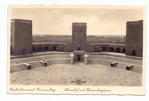 OSTPREUSSEN - HOHENSTEIN / OLSZTYNEK, Tannenberg National Denkmal, Ehrenhof mit Hindenburgturm, 1938