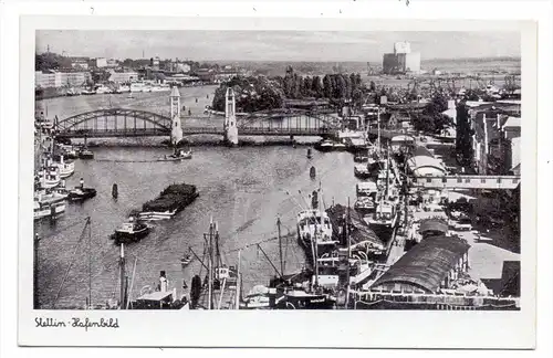 POMMERN - STETTIN / SZCZECIN, Hafenbild
