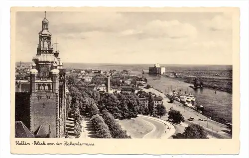 POMMERN - STETTIN / SZCZECIN, Hakenterrasse, Blick zum Silo