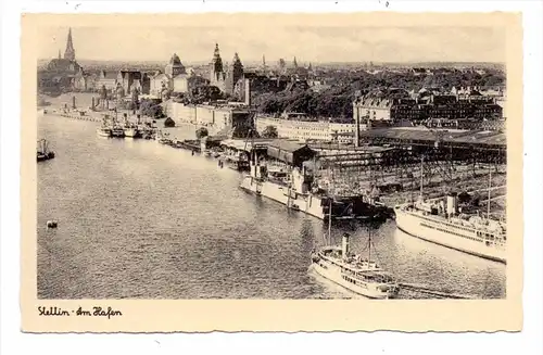 POMMERN - STETTIN / SZCZECIN, Am Hafen