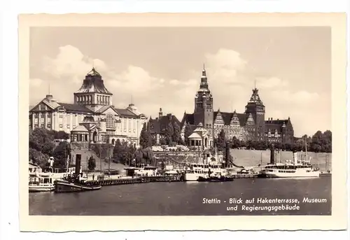 POMMERN - STETTIN / SZCZECIN, Hakenterrasse, Museum & Regierung