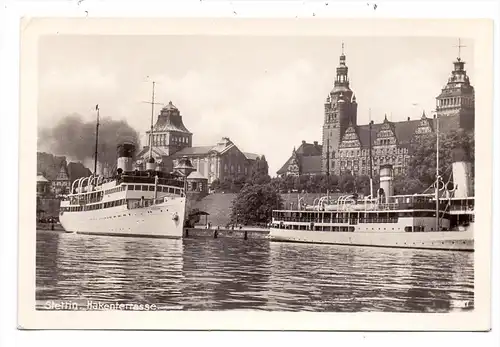 POMMERN - STETTIN / SZCZECIN, Hakenterrasse, Seebäder-Schiffe