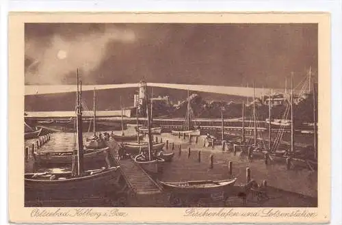 POMMERN - KOLBERG / KOLOBRZEG, Fischerhafen & Lotsenstation