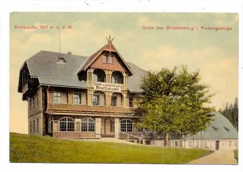 NIEDERSCHLESIEN - BRÜCKENBERG / KARPACZ GORNY, Brotbaude, 1909