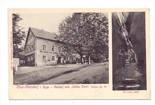 NIEDERSCHLESIEN - OBER-GIERSDORF, Gasthof zum "Hohlen Stein"