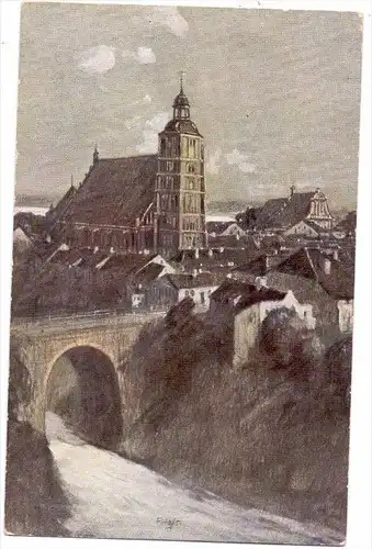 OSTPREUSSEN - WARTENBURG / BARCZEWO, Künstler-Karte Fritz Haß