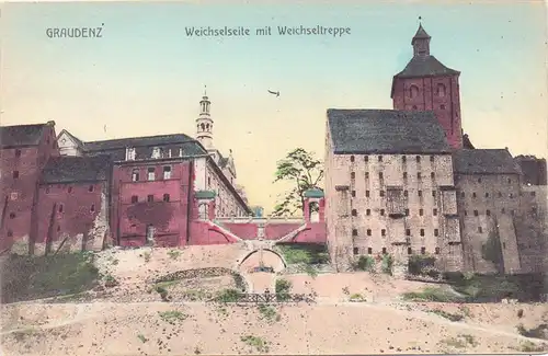 WESTPREUSSEN - GRAUDENZ / GRUDZIADZ, Weichselseite mit Weichseltreppe