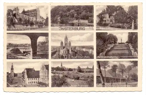 OSTPREUSSEN - INSTERBURG / TSCHERNJACHOWSK, Mehrbild, 1942, Deutsche Feldpost, Druckstellen