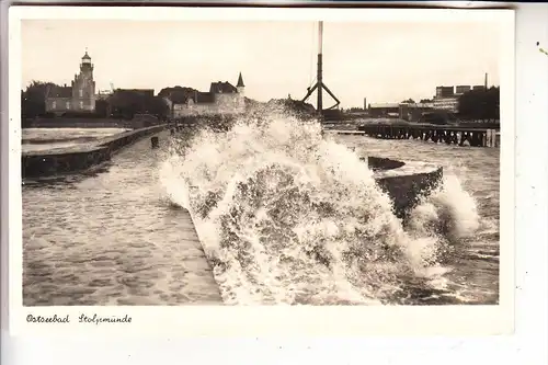 POMMERN - STOLPMÜNDE / USTKA, Hafeneinfahrt, Feldpost 2. Weltkrieg 1942