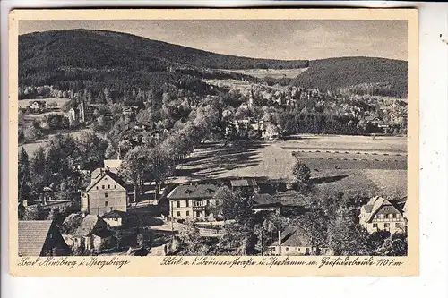 SCHLESIEN - NIEDERSCHLESIEN, BAD FLINSBERG / SWIERADOW ZDROJ, Blick v.d. Brunnenstrasse, 1943
