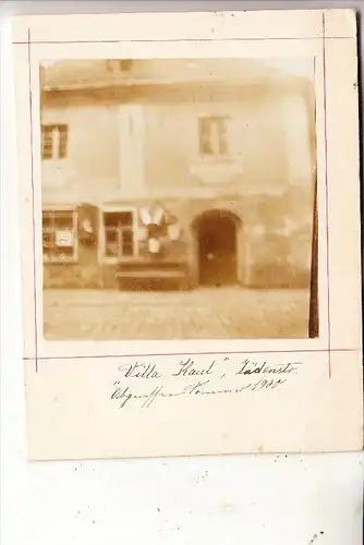 NIEDER - SCHLESIEN, SPROTTAU / SZPROTAWA, Jüdenstrasse, Villa Kaul, Photo 1900, aufgeklebt