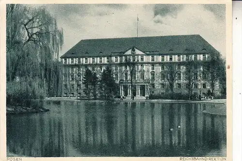POSEN - POSEN / POZNAN, Reichsbahndirektion, Photo Heinrich Hoffmann POS 028, rücks. Klebereste