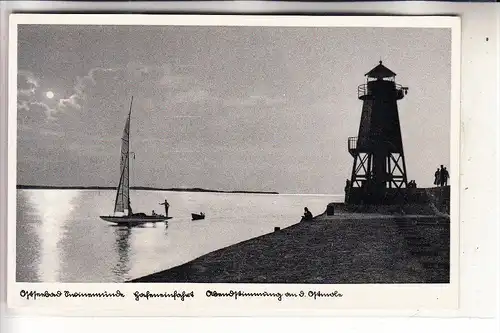 POMMERN - SWINEMÜNDE / SWINOUJSCIE - Leuchtturm, Abendstimmung