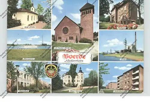 4223 VOERDE, Mehrbild-AK, Bahnhofstrasse, STEAG, Realschule...