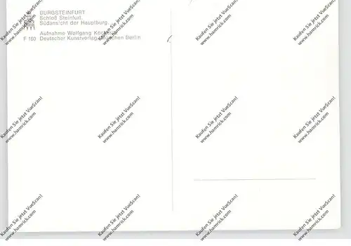 4430 STEINFURT - BURGSTEINFURT, Schloß, Südansicht, DKV Deutscher Kunst Verlag