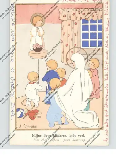 RELIGION - CHRISTENTUM - Kinder mit Maria, Künstler-Karte