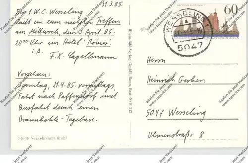 5047 WESSELING - BERZDORF, Godorfer Burg