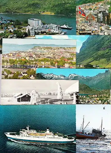 NORGE / NORWEGEN, > 50 modern cards from 50ies till today