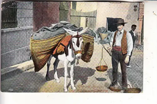 GIBRALTAR, Charcoal Hawker / Holzkohlen Hausierer, Eckknick