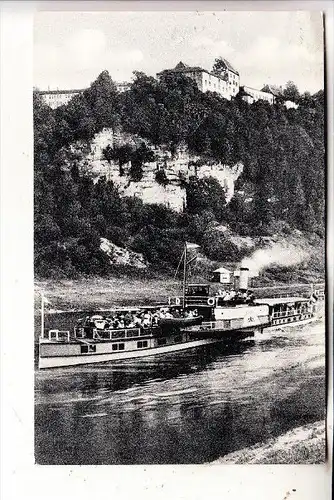 BINNENSCHIFF / River Boat / Bateau - WESER - Schaufelraddampfer bei Fürstenberg