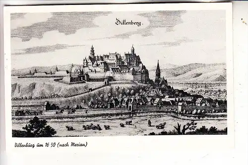 6340 DILLENBURG, historische Ansicht 1650