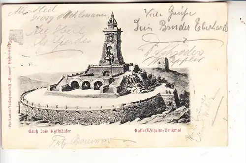 0-4712 KYFFHÄUSER, Kaiser-Wilhelm-Denkmal, 1904