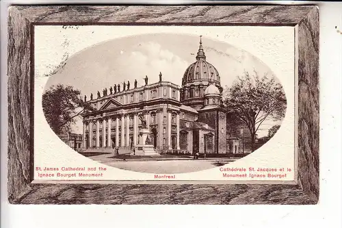 CANADA - MONTREAL, Cathedrale St. Jacques & Monument Ignacio Bourget, 1911