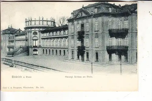 6200 WIESBADEN, Herzogliches Schloss am Rhein, v. Boogart, ca. 1905