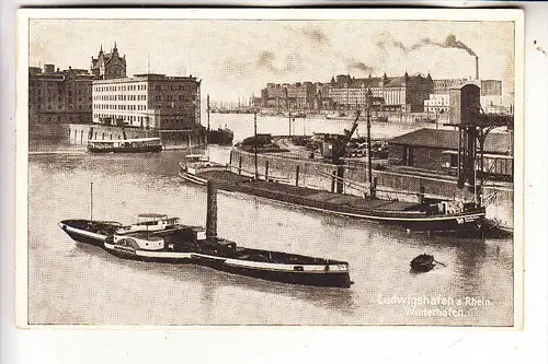 BINNENSCHIFF / River Boat / Bateau - Rhein, bei Ludwigshafen