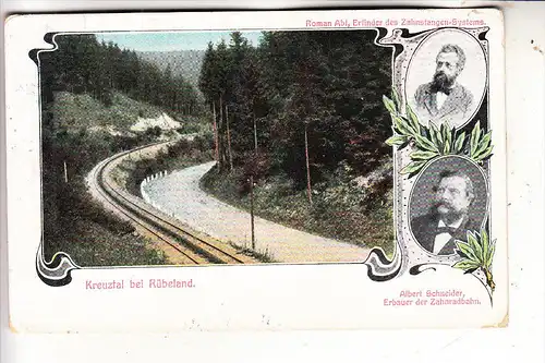 0-3703 ELBINGERODE - RÜBELAND, Zahnradbahn, Albert Schneider / Roman Abt, 1914, nach Mexico befördert