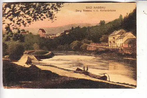 5408 BAD NASSAU, Burg Nassau v. d. Kettenbrücke, 1912